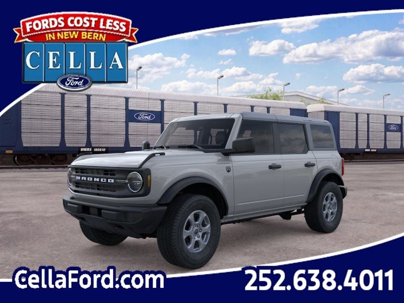 2026 Ford Bronco Big Bend in Avalanche Gray — front three-quarter view