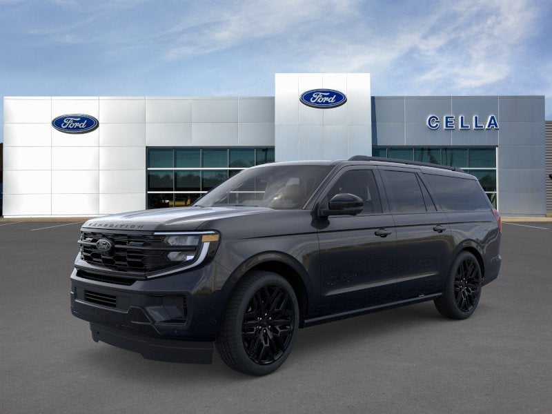 2026 Ford Expedition MAX Platinum in Agate Black Metallic — front three-quarter view