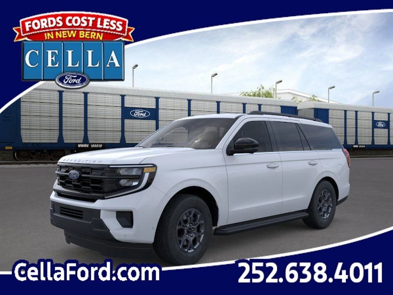 2026 Ford Expedition Active in Space Silver Metallic — front three-quarter view