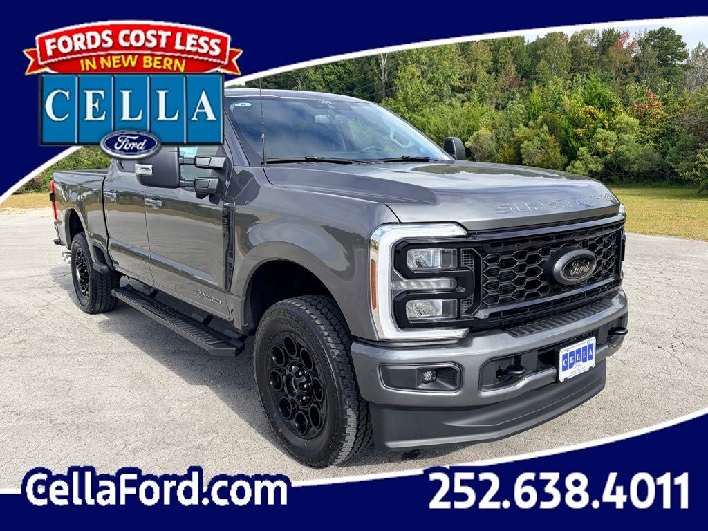 2026 Ford Super Duty F-350 XLT in Carbonized Gray Metallic — front three-quarter view