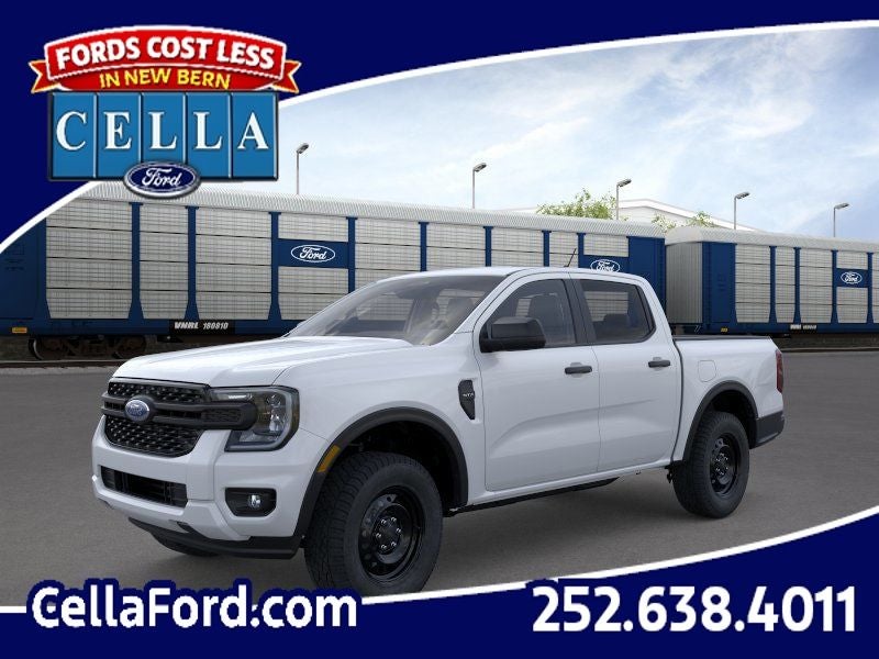 2026 Ford Ranger XL in Oxford White — front three-quarter view