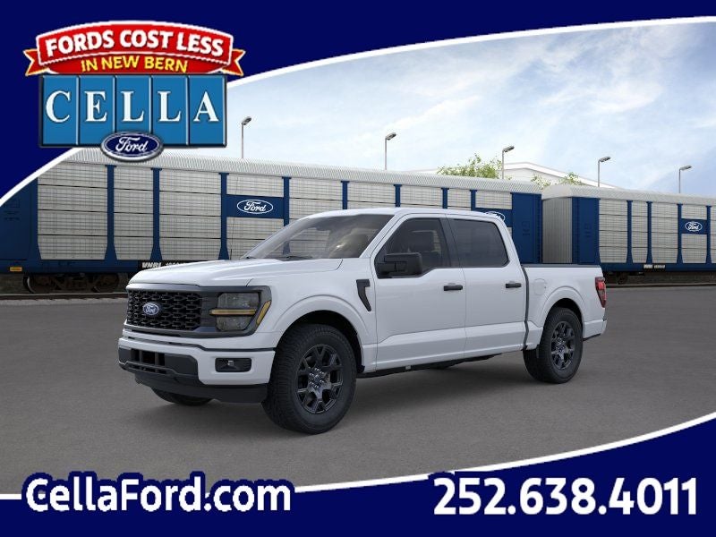 2026 Ford F-150 STX in Oxford White — front three-quarter view