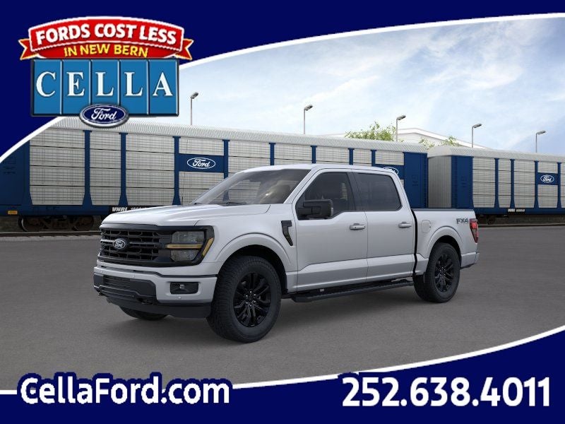 2026 Ford F-150 XLT in Iconic Silver Metallic — front three-quarter view