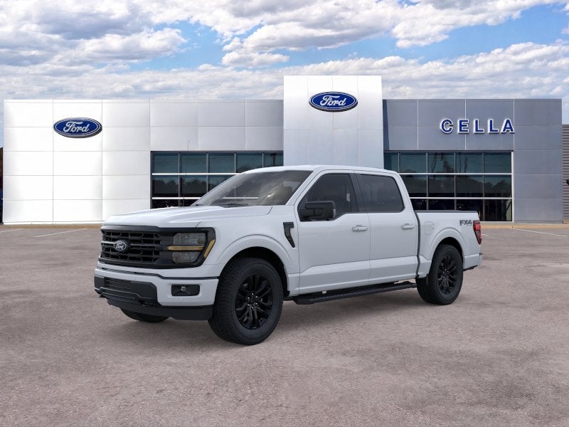 2026 Ford F-150 XLT in Oxford White — front three-quarter view