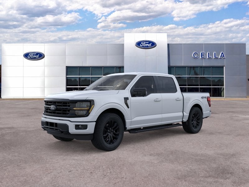 2026 Ford F-150 XLT in Oxford White — front three-quarter view