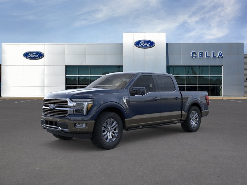 2026 Ford F-150 King Ranch in Antimatter Blue Metallic — front three-quarter view