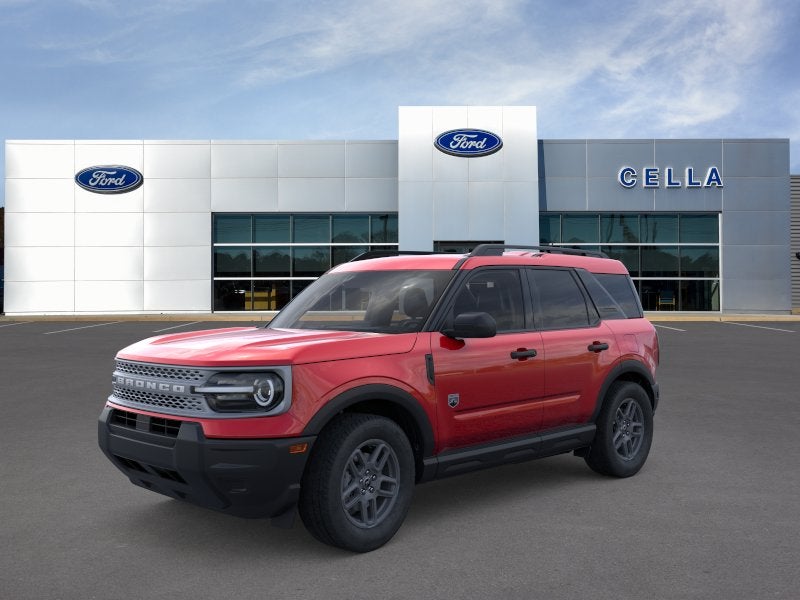 2026 Ford Bronco Sport Big Bend in Ruby Red Metallic Tinted Clearcoat — front three-quarter view