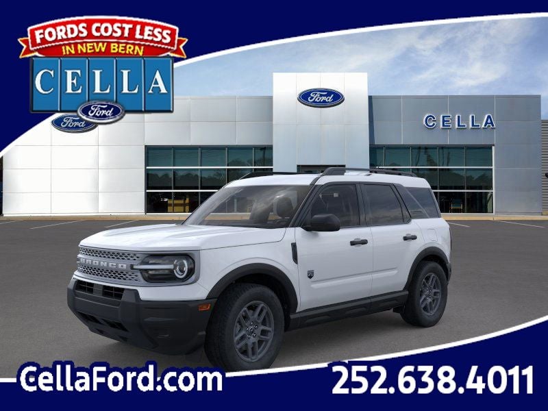 2026 Ford Bronco Sport Big Bend in Oxford White — front three-quarter view