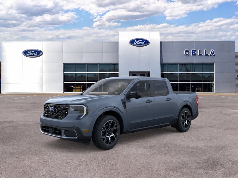 2026 Ford Maverick Lariat in Azure Gray Metallic Tri-Coat — front three-quarter view